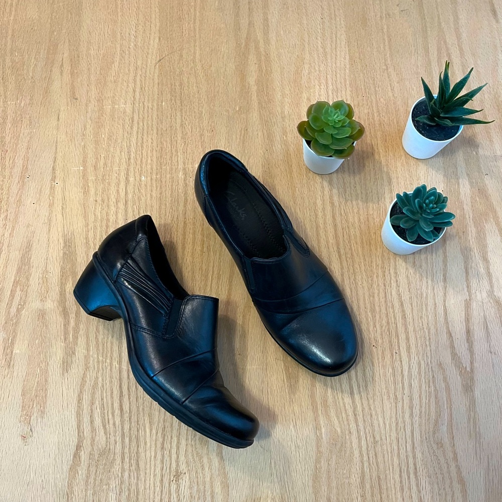 Clark’s Black Leather Ankle Boots